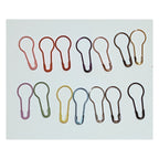 A set of 14 bulb pins on a light blue background.