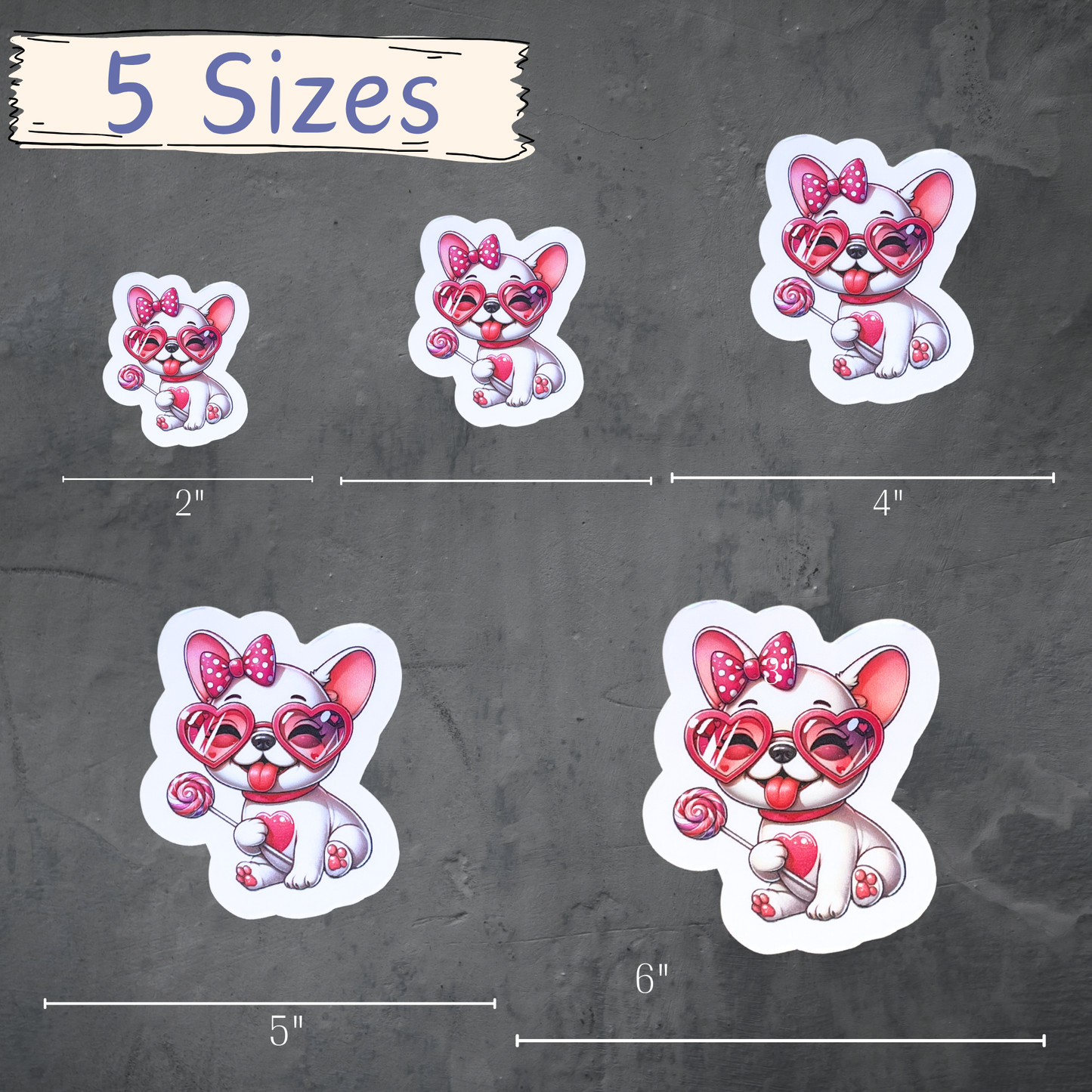 Valentines Day Puppy -Set of 3